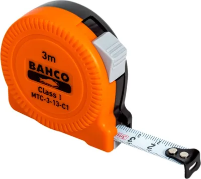 Image de Bahco Mètre à ruban compact avec poignée Abs et classe I 5 M Orange Orange One Size