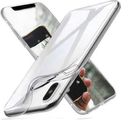 Produktbild von Für iPhone XS MAX (6.5) Hülle Schutzhülle Bumper Transparent Klar TPU Case Tasche