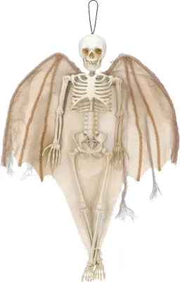 Produktbild von Skelett Hängefigur Engel 40 cm | Halloween Dekoration