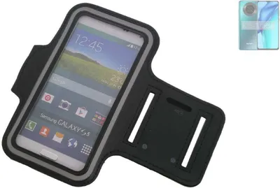 Produktbild von Kompatibel mit Hafury K30 Pro Neopren Jogging Armband Sportarmband Oberarmband schwarz kompatibel mit Hafury K30 Pro mit Reflektor Streifen. Fitness