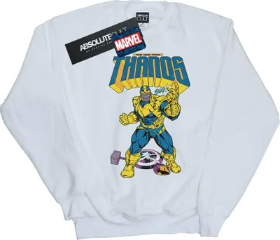 Produktbild von Marvel - "Mad Titan Snap" Sweatshirt für Herren BI41919 (3XL) (Weiß)