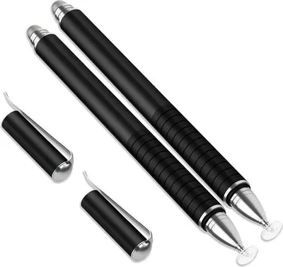 Image de Pack 2 Stylets capacitif haute précision 2en1 Noir