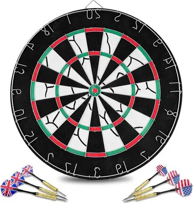 Produktbild von Famanu Dartboard für professionelle und Freizeitspieler - langlebig und spieloptimiert
