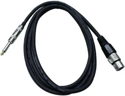 Obrázek produktu pro XLR reproduktorový kabel – mikrofonní propojovací kabel – 12 AWG audio konektor – 1,8 metru – černý