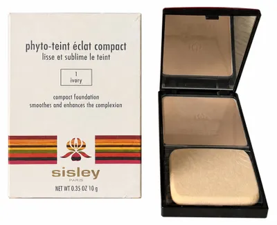 Produktbild von Sisley Phyto-Teint Eclat Compact, Kompaktes Gehäuse, Pulver, Jeder Hauttyp, Glättend, Weichmachend, Beruhigend, Licht, Ivory, KI-generiertes Bild