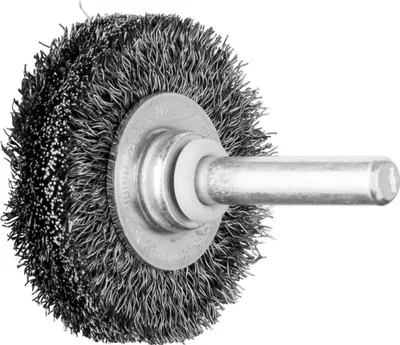 Productafbeelding van Ronde borstel RBU 4009/6 ST, diameter 40 mm, borsteldikte 6 mm, draaddikte 0,2 mm, bevestigingsmaat 9 mm, 18000 omwentelingen per minuut