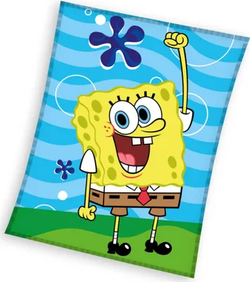 Zdjęcie produktu dla Koc dziecięcy Sponge Bob Zabawa w morzu 130x170 cm