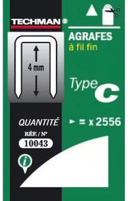 Image de 5000 agrafes type D 10 mm