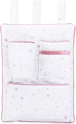 Produktbild von babybay Utensilo für alle Modelle, weiß Sternemix sand/beere