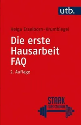 Immagine prodotto di Die erste Hausarbeit - FAQ