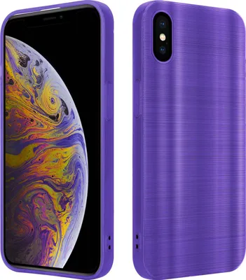 Produktbild von Cadorabo Hülle für Apple iPhone XS MAX Schutz Hülle in Lila Handyhülle TPU Silikon Etui Case