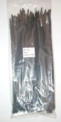 Image de Colliers de serrage sans marque 7,6x300, noir, sachet de 100 pièces