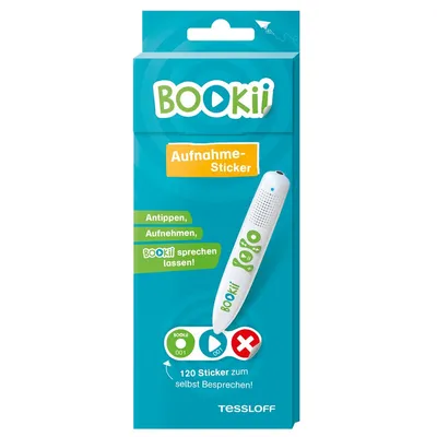 Obrázek produktu pro 120 BOOKii® Aufnahme-Sticker neutral Paket 1, Nr. 001-120