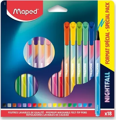 Image de MAPED Fixy Color´Peps Deco Nightfall 18 couleurs