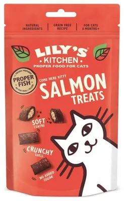 Image de Lily's Kitchen Salmon Treats, Pamlsek, Kočka, Univerzální, Játra, Losos, 60 g
