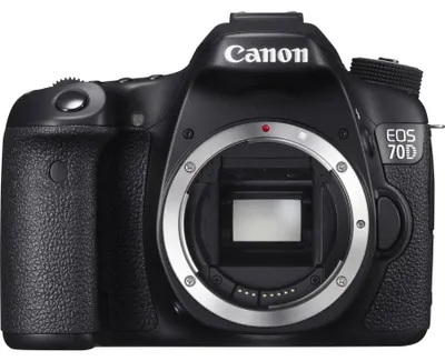 Produktbild von Canon EOS 70D, 20,2 MP, 5472 x 3648 Pixel, CMOS, Full HD, Touchscreen, Schwarz