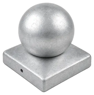 Produktbild von Pfostenkappe verzinkt 91 mm Kugel Abdeckkappe für Pfosten 9 x 9 cm