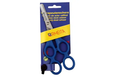 Produktbild von Therapeutenschere aus rostfreien Edelstahl mit cm Einteilung / Farbe: blau