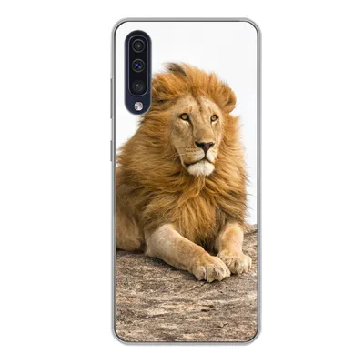 Produktbild von MuchoWow® Handyhülle Schutzhülle Hülle für Samsung Galaxy A50 Löwe - Mähne - Tier Silikon Softcase Handy Hülle - Mobiltelefonhülle
