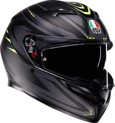 Produktbild von AGV K3 Syth Helm, schwarz matt/gelb, L (59/60)