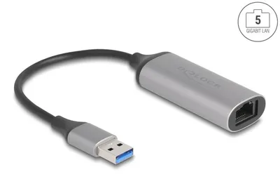 Immagine prodotto di Delock 81571 DELOCK USB Typ-A 5 Gigabit LAN Adapter