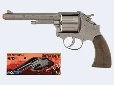 Produktbild von Toy Revolver Cowboy 12 schottisch silber