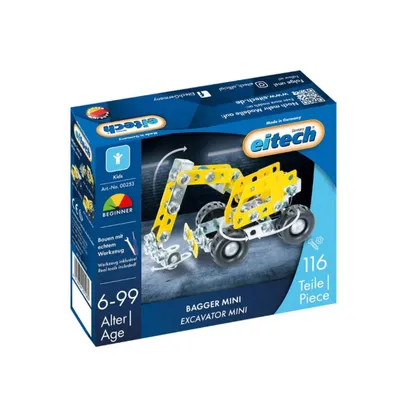 Produktbild von eitech Metallbaukasten Bagger mini - gelb