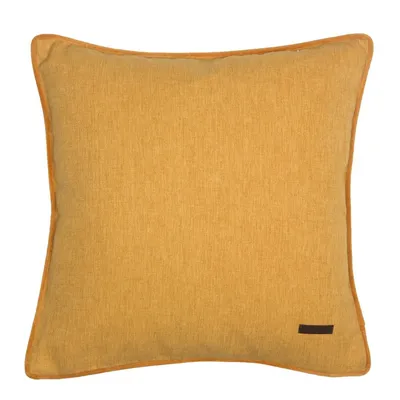 Produktbild von Esprit Kissenhülle Harp mit Samt-Kederumrandung senfgelb 38x38cm