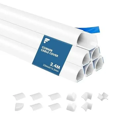 Zdjęcie produktu dla Osłona kablowa narożna samoprzylepna pcv 4 8M zestaw 6 szt