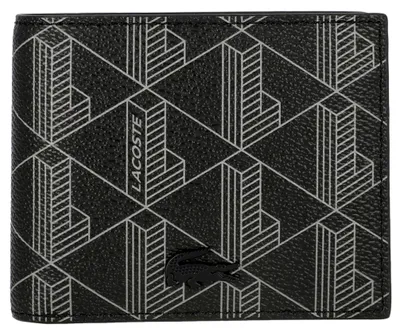 Produktbild von Lacoste Signature - Mens's Geldbörse 6cc 11 cm (allover monogram noir gris)