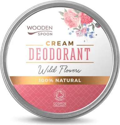 Zdjęcie produktu dla Naturalny dezodorant w kremie "Dzikie kwiaty", drewniana łyżka, 60 ml