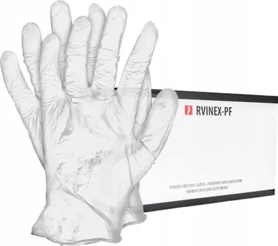 Produktbild von REIS RVINEX Vinylhandschuhe L, puderfrei, 100 Stk.