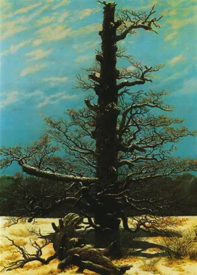 Produktbild von Kunstkarte Caspar David Friedrich "Eichbaum im Schnee"