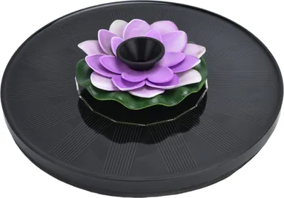 Obrázok produktu pre Lotus solárna fontána vodné čerpadlo plávajúce Mini solárne napájanie vodná fontána pre vtáčie kúpele Záhradný rybník bazén Outdoor3