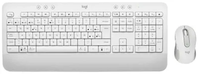 Produktbild von Logitech 920-011026, Kabellos, Bluetooth, Membran Key Switch, QWERTY, Weiß, Maus enthalten