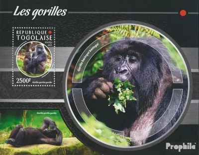 Produktbild von Briefmarken Togo 2015 Mi Block 1164 (kompl. Ausgabe) postfrisch Gorillas