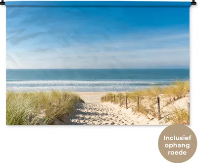 Produktbild von MuchoWow® Wandteppich Wandbehang Strand - Meer - Düne - Sand - Sommer 120x80 cm Tapisserie Dekoration Wandtuch - Wanddekorationen - Wandtücher