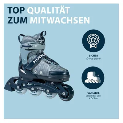 Productafbeelding van Inline skates Leon 2.0, maat 33-36 (blauw/grijs)