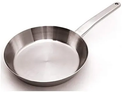 Bratpfanne 28 cm Edelstahl 18/10, induktionsgeeignet, spülmaschinenfest