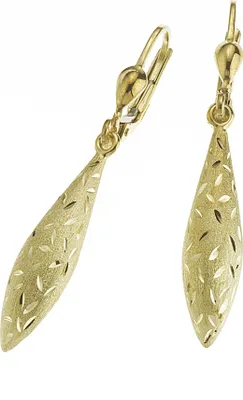 Produktbild von Fascination by Ellen K. Ohrringe 333 Gold glanz matt diamantiert