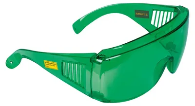 Obrázok produktu pre TRUPER – Ochranné okuliare na zelený laser LEN-NL-V: zelené, UV ochrana, ventilácia