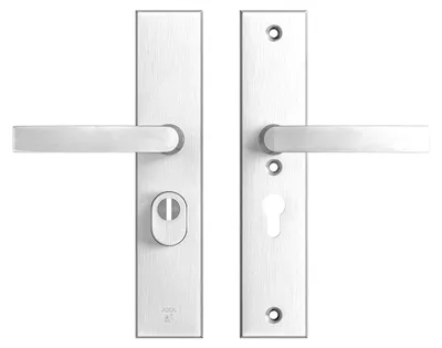 Produktbild von AXA Sicherheitstürbeschlagset - Edge Plus - Aluminium - Türgriff - Griff/Griff - PC55 mit Kernzugsicherung
