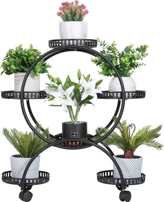 Immagine prodotto di Portafiori 72,5 x 32,5 x 78,5 cm - Con ruote - Per interni ed esterni
