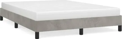 Produktbild von vidaXL Bettgestell ohne Matratze Hellgrau 140x200 cm Samt