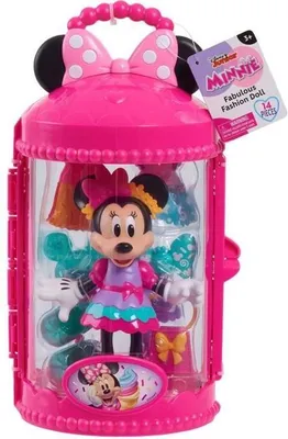 Zdjęcie produktu dla Lalka Minnie Mouse Articulée, 15 cm, Zestaw Sweet Party, Z Ubraniami i Akcesoriami