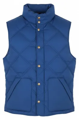 Produktbild von Scotch & Soda Herren Weste, blau, zweifarbig, wendbar, gesteppt, Camouflage-Muster