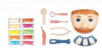 Imagen del producto de Kit de plastilina - Dentista, 18 piezas
