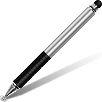 Obrázek produktu pro Stylus Pen Universal Touch Screen Pen Dual Head Capacitive Pen Přenosné odolné kapacitní pero pro telefon / tablet Silver