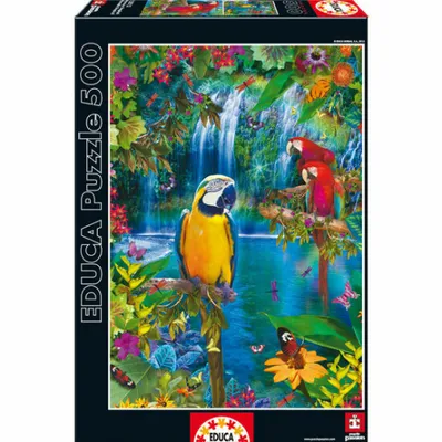 Produktbild von Educa Puzzle 9215512 - Bird Tropical Land - 500 Teile Puzzle