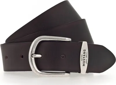 Produktbild von MUSTANG Leder Gürtel Classic Women Leather Belt W80 Dark Brown blau